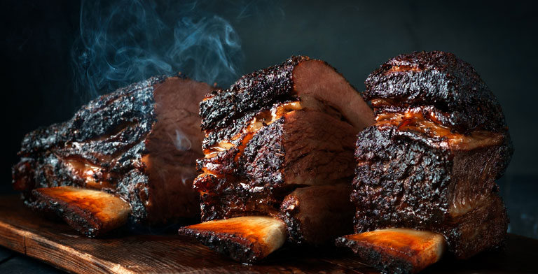 Rinderribs gesmoked