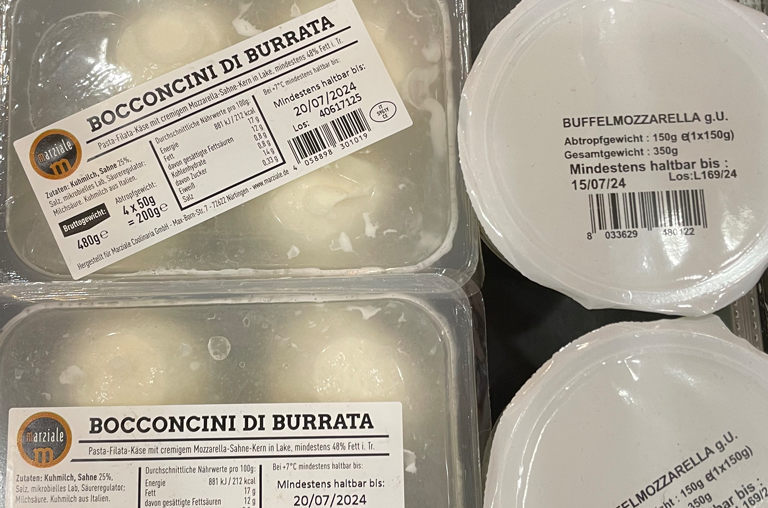 Marziale Burrata und Büffelmozzarella