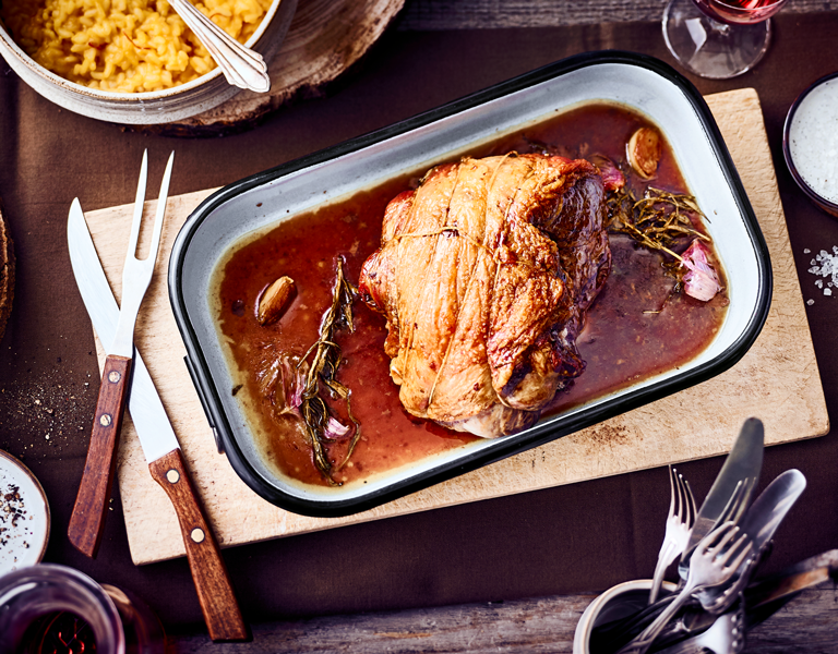 EDEKA-Rezept Lammbraten aus der-Keule