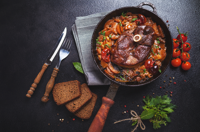 Ossobuco in der Pfanne