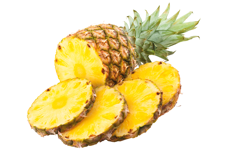 Ananas aufgeschnitten