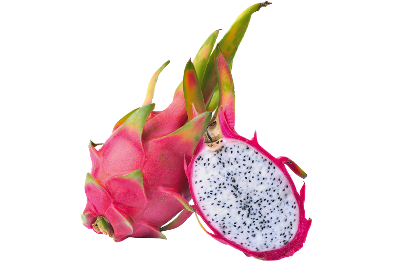 Pitaya ganz und aufgeschnitten