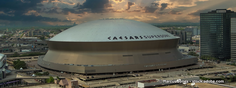 Im Ceasar-Superdome wird der 59. Super Bowl ausgetragen, © Marcus Jones – stock.adobe.com