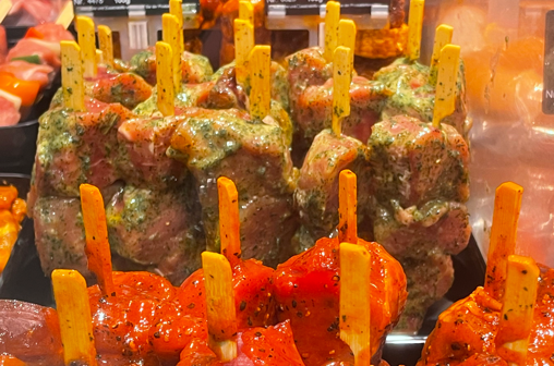 Hausgemachte Spieße bei EDEKA Georg in Riedberg