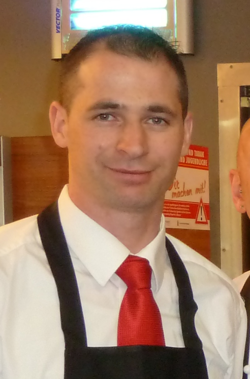 Massimo Balbi im Restaurant des Idsteiner Marktes kurz vor seinem Einstieg bei EDEKA Georg