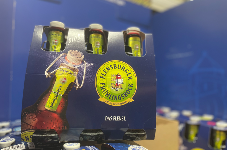 Flensburger Frühlingsbock im EDEKA-Georg-Markt in Oberursel