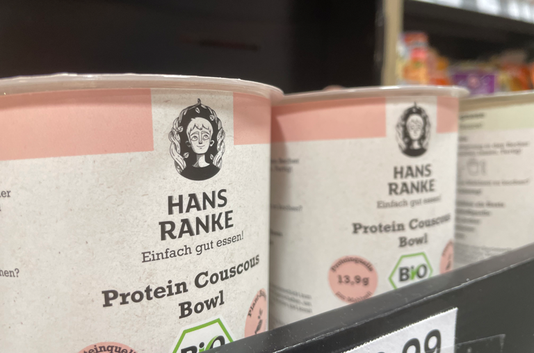 Hans Ranke Bowls - neue Produkte aus Die Höhle der Löwen, Detailaufnahme im Georg-Markt