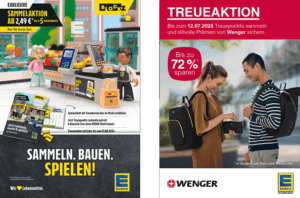 Die beiden Treueaktionen bei EDEKA Georg BLOCKZ und WENGER