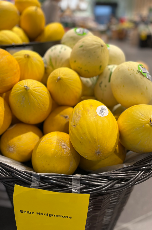 Honigmelonen im Markt