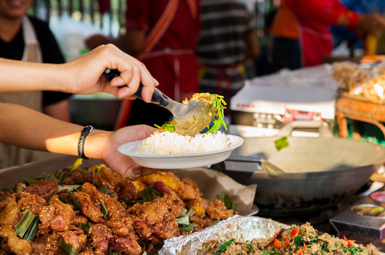 Beliebtes Asiatisches Streetfood