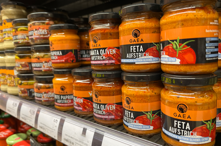 EDEKA Georg internationales Sortiment; Gaea Feta-Aufstrich