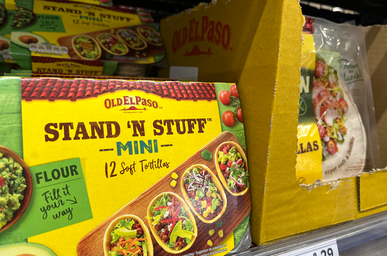 EDEKA Georg internationales Sortiment; Old El Paso Stand'n'Stuff Tortillas