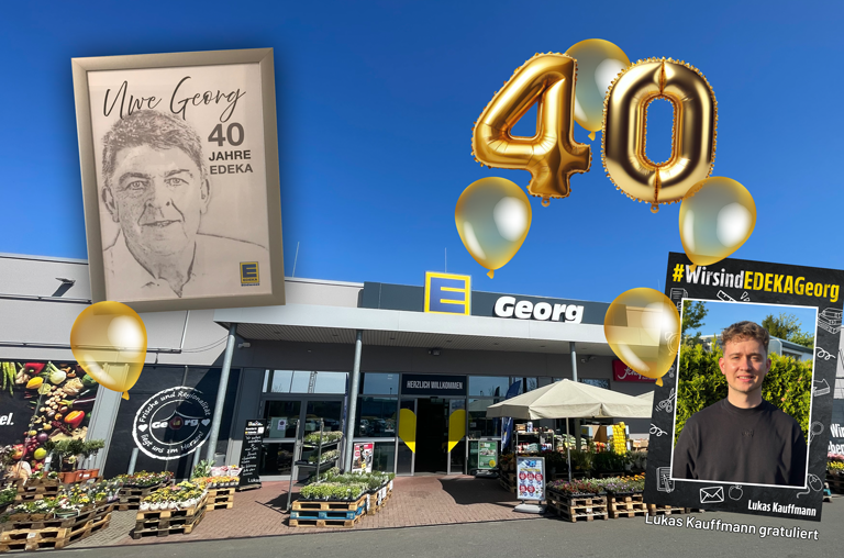 40 Jahre EDEKA Georg - mit Lukas Kauffmann
