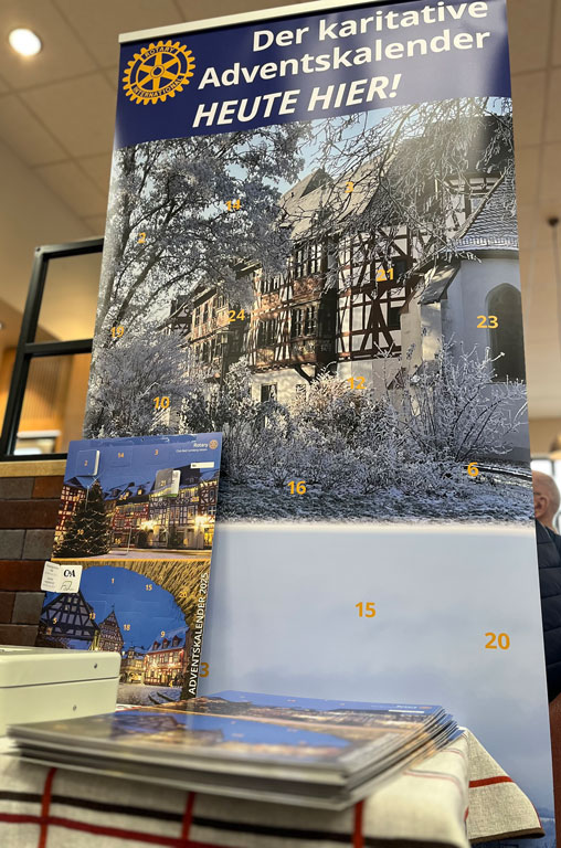 Adventskalender des Rotary-Club Idstein Bad Camberg bei EDEKA Georg
