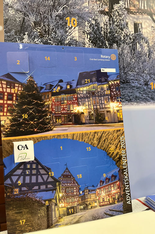 Adventskalender des Rotary-Club Idstein Bad Camberg bei EDEKA Georg
