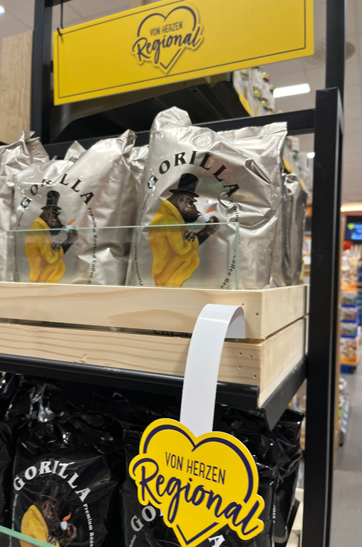 von Herzen regional EDEKA Georg, Gorilla-Kaffee
