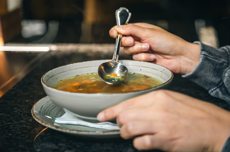 Brühe im Winter ist unschlagbar