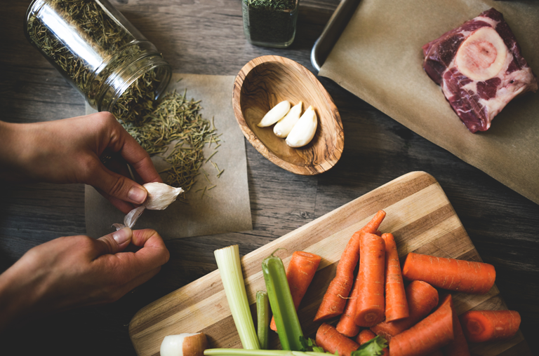 Zutaten Brühen mit Rind