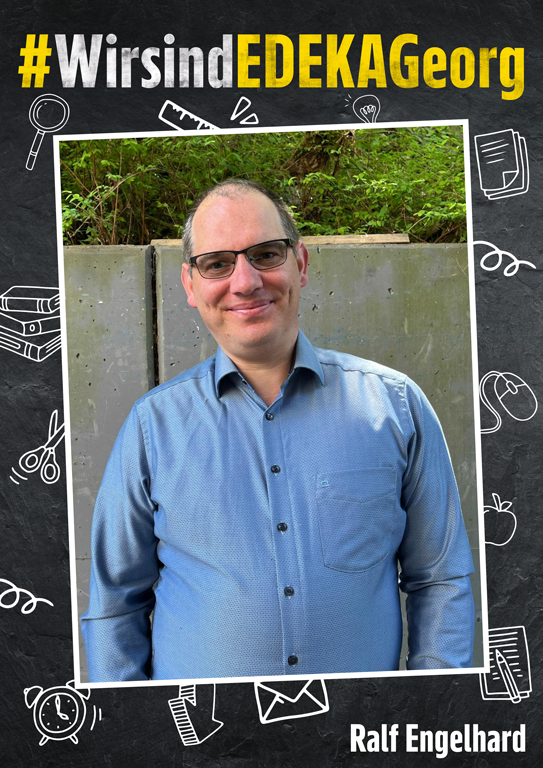 Plakat EDEKA Georg mit Ralf Engelhard