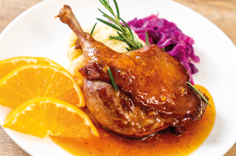 Rezepte mit Zitrusfrüchten, Gans und Orange