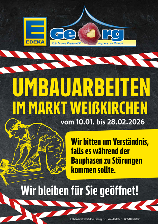 Umbau EDEKA Georg in Weißkirchen