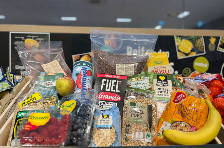 Müsli, Vielfalt bei EDEKA Georg