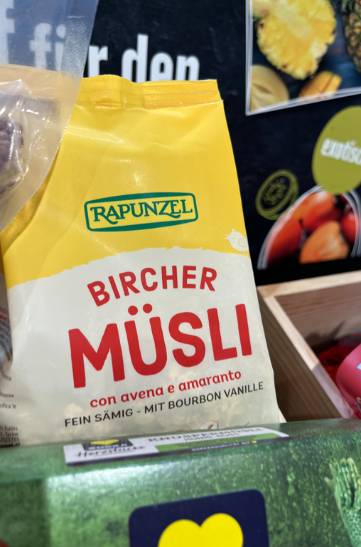 Bircher Müsli, Vielfalt bei EDEKA Georg